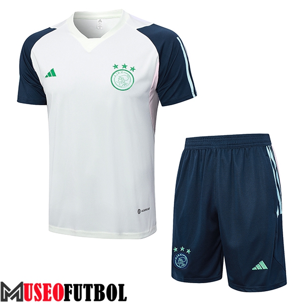 Camiseta Entrenamiento + Cortos Ajax Azul marino 2023/2024 -03