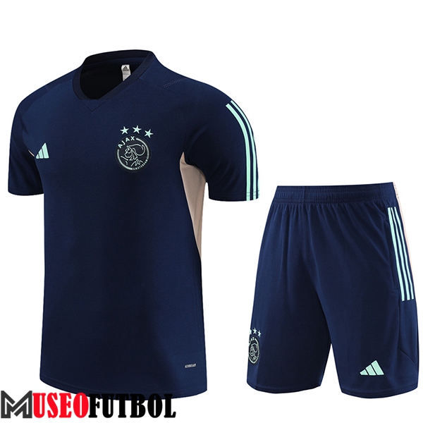 Camiseta Entrenamiento + Cortos Ajax Azul marino 2023/2024 -02