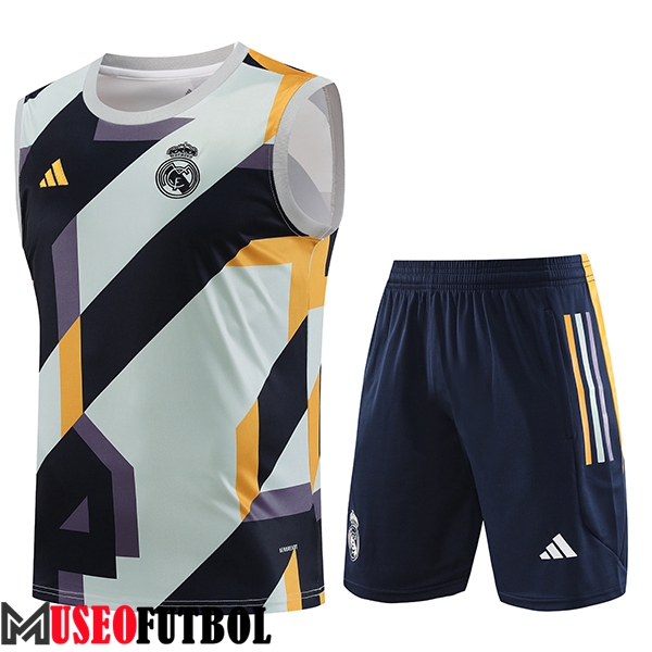 Camiseta Entrenamiento sin mangas + Cortos Real Madrid Verde 2023/2024 -03