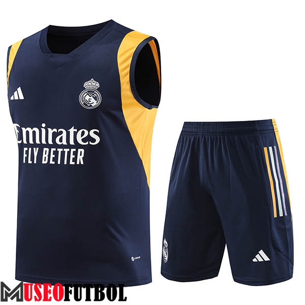 Camiseta Entrenamiento sin mangas + Cortos Real Madrid Azul marino 2023/2024