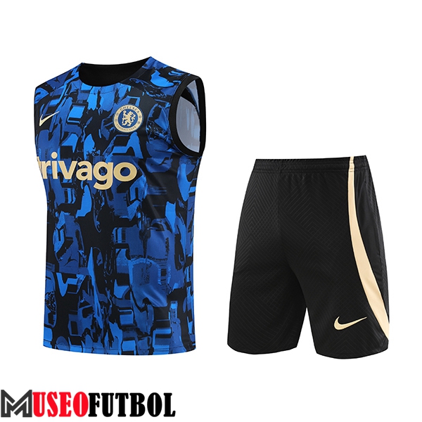 Camiseta Entrenamiento sin mangas + Cortos FC Chelsea Azul 2023/2024