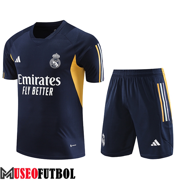 Camiseta Entrenamiento + Cortos Real Madrid Blanco 2023/2024 -06