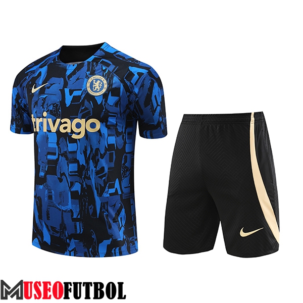 Camiseta Entrenamiento + Cortos FC Chelsea Azul 2023/2024