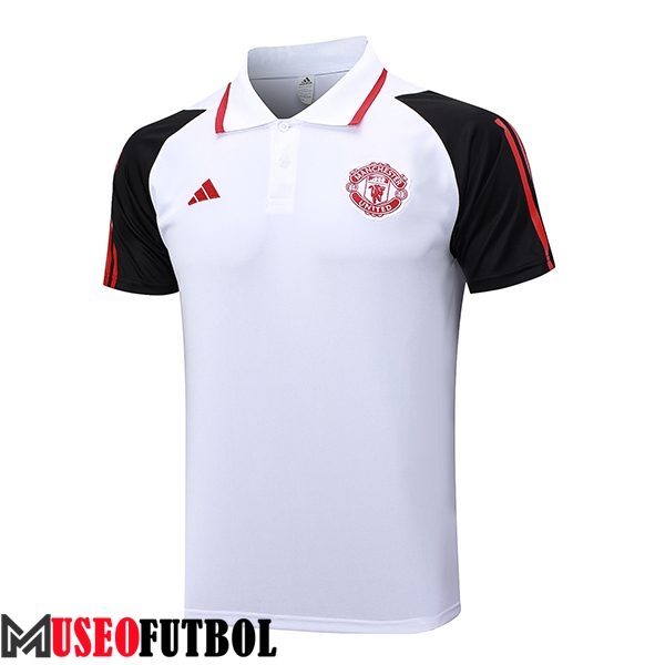 Camiseta Polo Manchester United Blanco 2023/2024