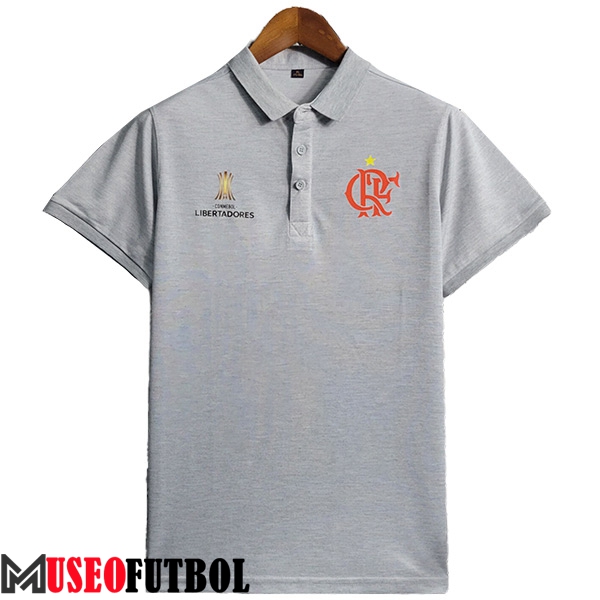 Camiseta Polo Flamengo Gris 2023/2024