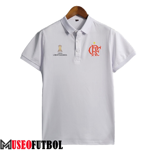 Camiseta Polo Flamengo Blanco 2023/2024 -02