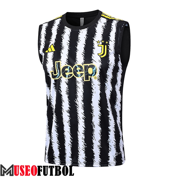 Chalecos De Futbol Juventus Negro/Blanco 2023/2024 -03