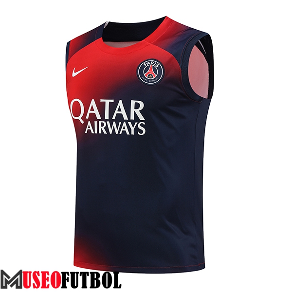 Chalecos De Futbol PSG Rojo/Azul 2023/2024