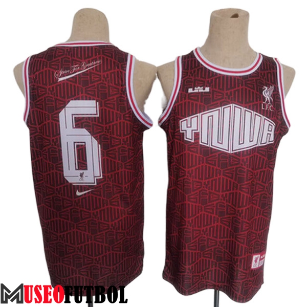 Camisetas Los Angeles Lakers (James #6) 2023/24 Rojo