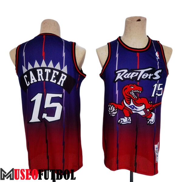 Camisetas Toronto Raptors (CARTER #15) 2023/24 Violeta/Rojo