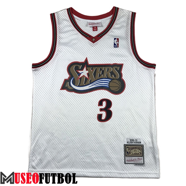 Camisetas Philadelphia 76ers (IVERSON #3) 2023/24 Blanco