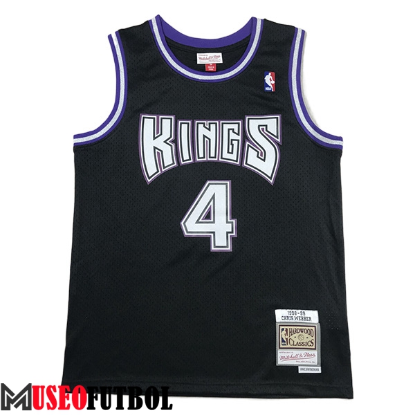 Camisetas Sacramento Kings (WEBBER #4) 2023/24 Negro