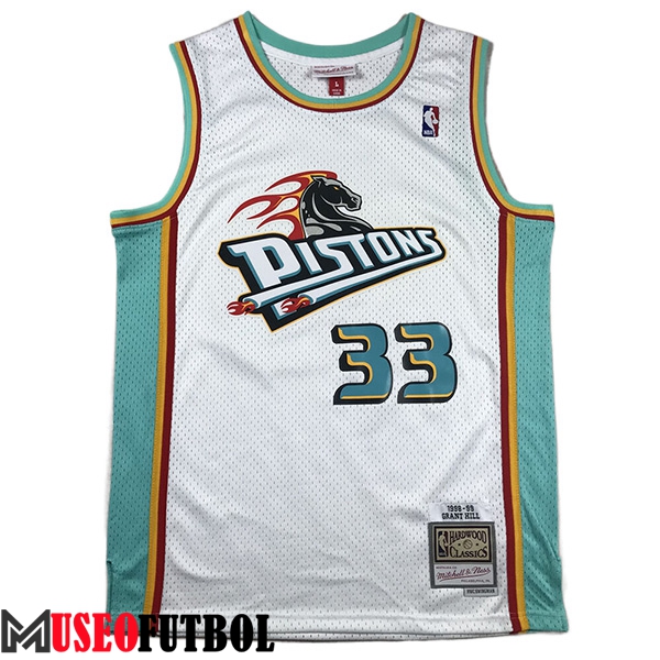 Camisetas Detroit Pistons (HILL #33) 2023/24 Blanco