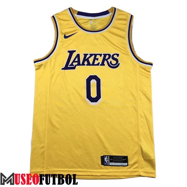 Camisetas Los Angeles Lakers (YOUNG #0) 2023/24 Amarillo