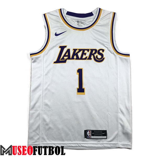 Camisetas Los Angeles Lakers (RUSSELL #1) 2023/24 Blanco -02