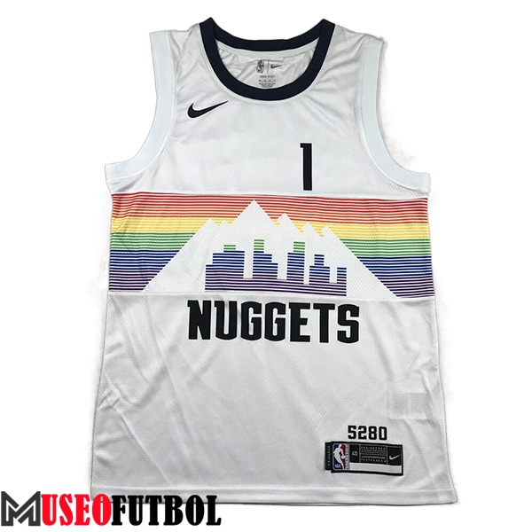 Camisetas Denver Nuggets (PORTER JR. #1) 2023/24 Blanco -02