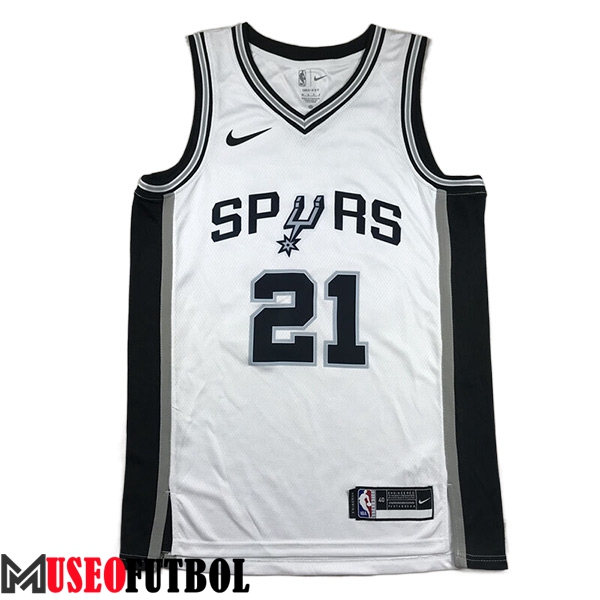 Camisetas San Antonio Spurs (DUNCAN #21) 2023/24 Blanco -02