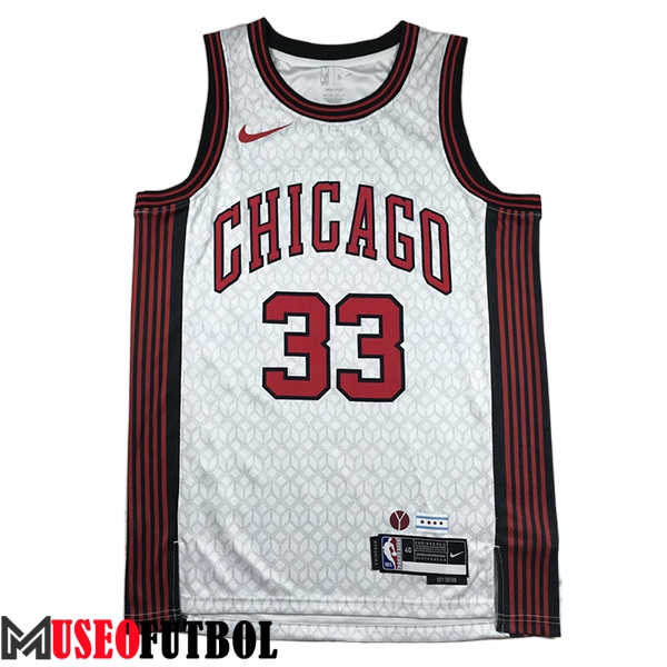 Camisetas Chicago Bulls (PIPPEN #33) 2023/24 Blanco -02