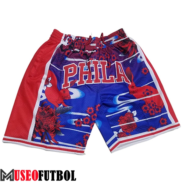 Cortos NBA Philadelphia 76ers 2023/24 Rojo/Azul