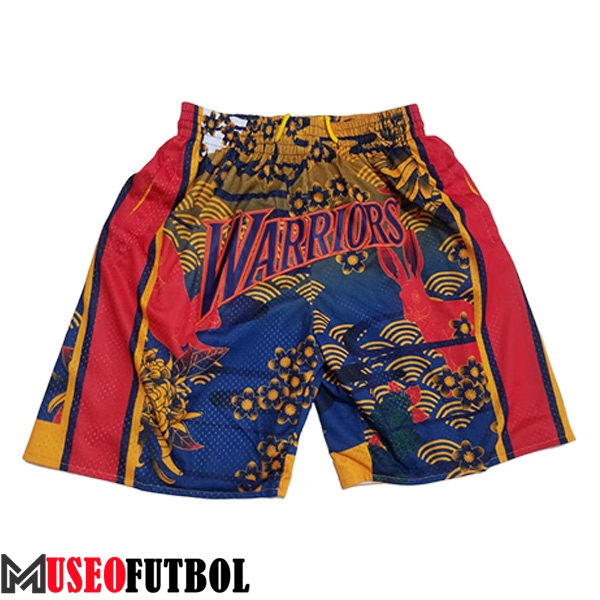 Cortos NBA Golden State Warriors 2023/24 Rojo/Amarillo/Azul