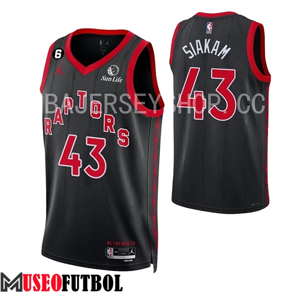 Camisetas Toronto Raptors (SIAKAM #43) 2023/24 Negro