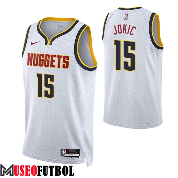 Camisetas Denver Nuggets (JOKIC #15) 2023/24 Blanco -06