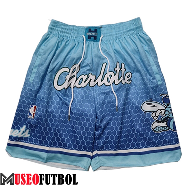 Cortos NBA Charlotte Hornets 2023/24 Azul Claro