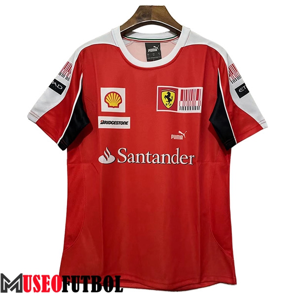 Camiseta de manga corta F1 Scuderia Ferrari Team Retro Rojo 2023