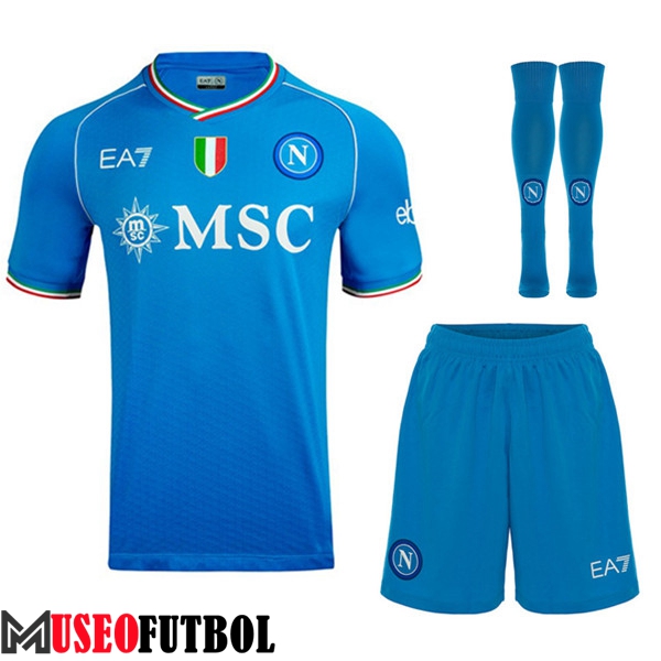 Camisetas Futbol SSC Napoli Primera (Cortos + Calcetines) 2023/2024