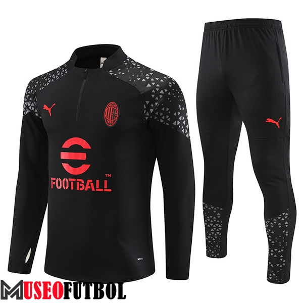 Chandal Equipos De Futbol AC Milan Negro 2023/2024 -02