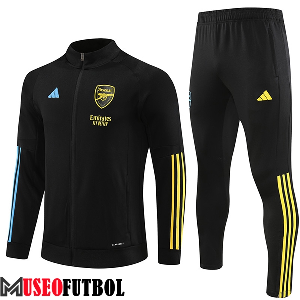 Chandal Equipos De Futbol - Chaqueta FC Arsenal Negro 2023/2024 -02