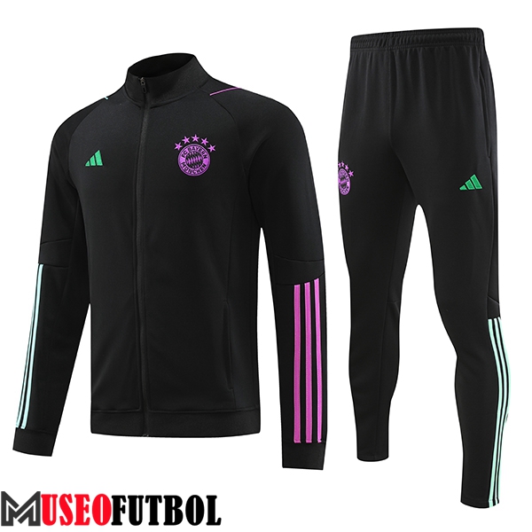 Chandal Equipos De Futbol - Chaqueta Bayern Munich Negro 2023/2024 -02