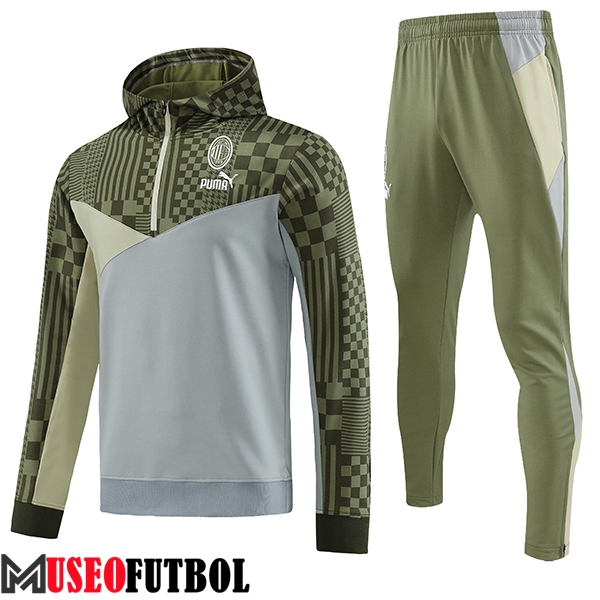 Chaqueta Con Capucha Chandal AC Milan Verde 2023/2024