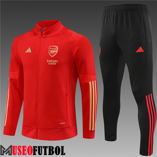 Chandal Equipos De Futbol - Chaqueta FC Arsenal Ninos Rojo 2023/2024