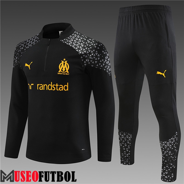 Chandal Equipos De Futbol Marsella OM Ninos Negro 2023/2024 -02