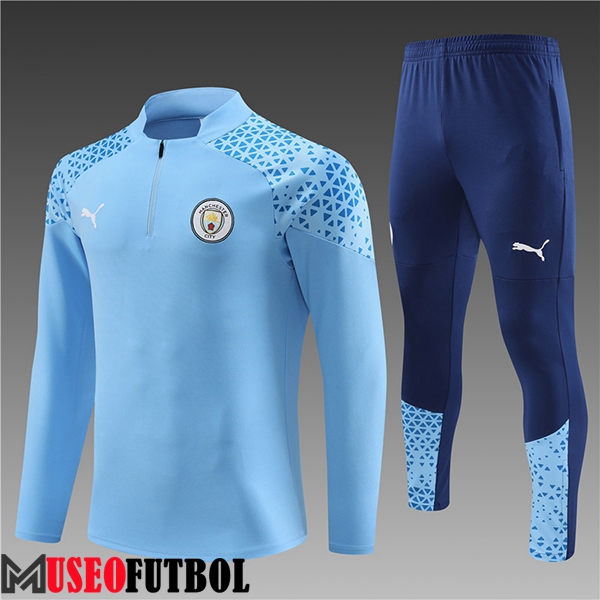 Chandal Equipos De Futbol Manchester City Ninos Azul Claro 2023/2024 -02