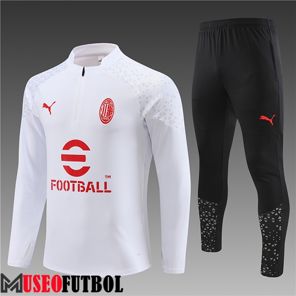 Chandal Equipos De Futbol AC Milan Ninos Blanco 2023/2024