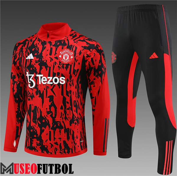 Chandal Equipos De Futbol Manchester Ninos United Rojo/Negro 2023/2024