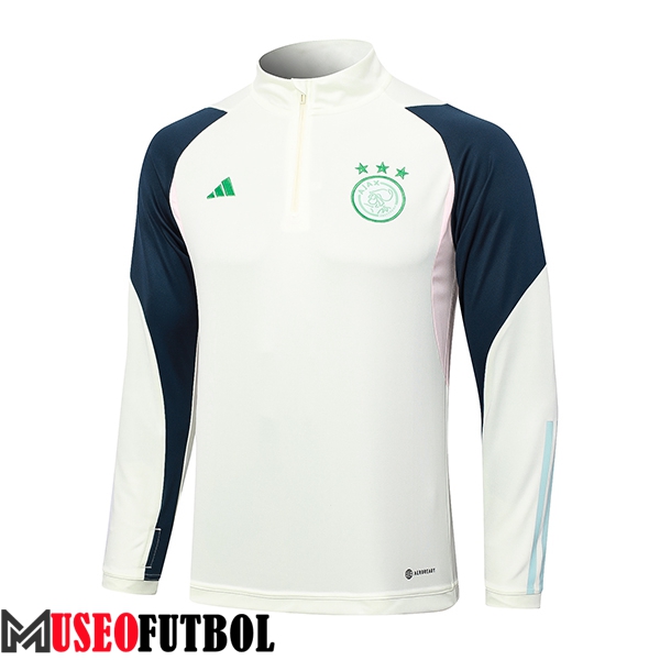 Sudadera De Entrenamiento Ajax Blanco 2023/2024