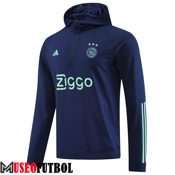 Sudadera De Entrenamiento Capucha Ajax Azul marino 2023/2024