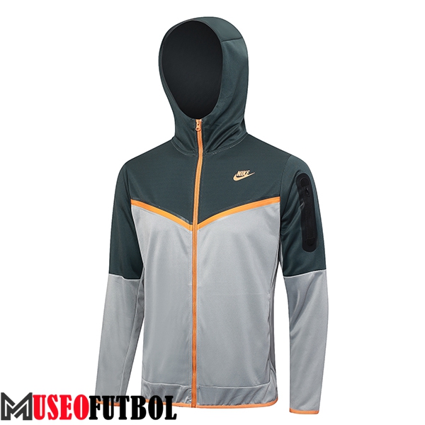 Chaqueta Con Capucha Nike Gris Claro 2023/2024 -02