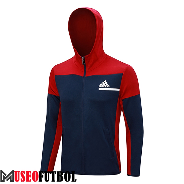 Chaqueta Con Capucha Adidas Azul/Rojo 2023/2024