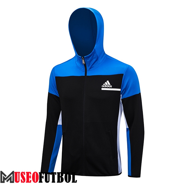 Chaqueta Con Capucha Adidas Negro/Azul 2023/2024