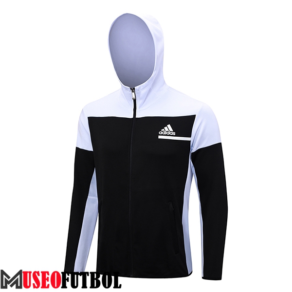 Chaqueta Con Capucha Adidas Negro/Blanco 2023/2024