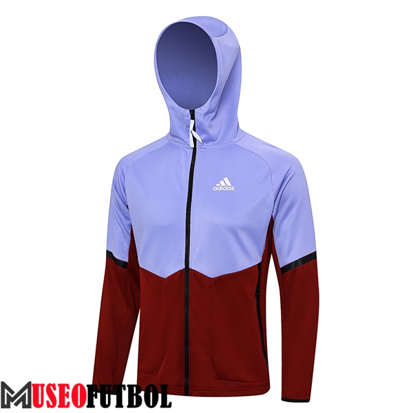 Chaqueta Con Capucha Adidas Violeta/Rojo 2023/2024