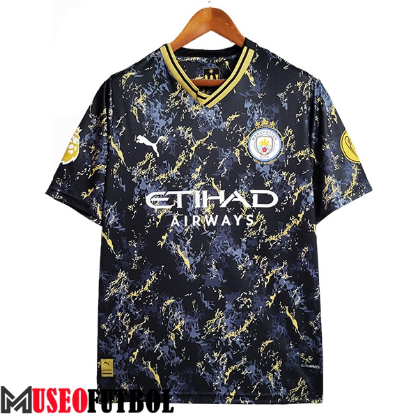 Camisetas De Futbol Manchester City Special Edition Negro/Amarillo 2023/2024