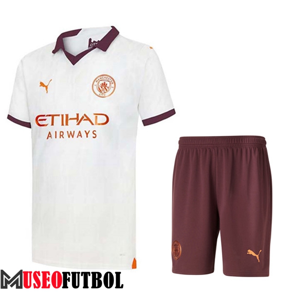 Camisetas Futbol Manchester City Segunda + Cortos 2023/2024