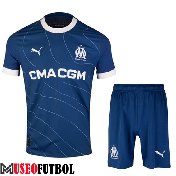 Camisetas Futbol Marsella Segunda + Cortos 2023/2024