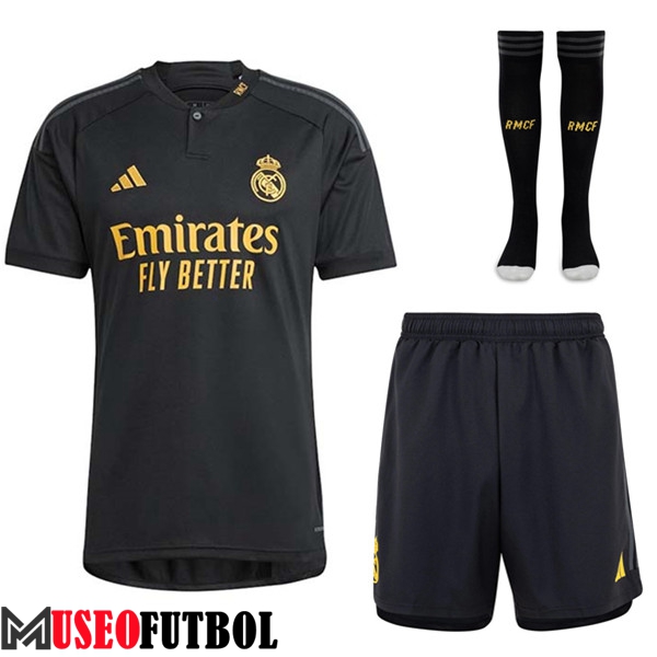 Camisetas Futbol Real Madrid Tercera (Cortos + Calcetines) 2023/2024