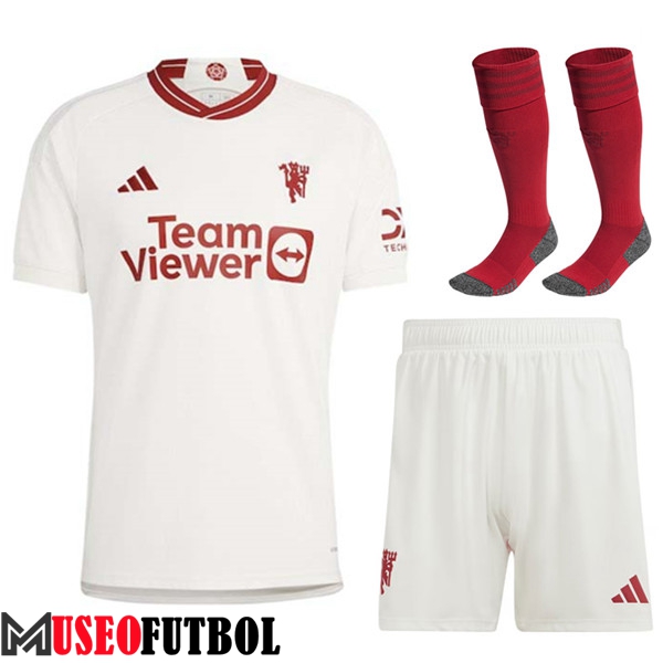 Camisetas Futbol Manchester United Tercera (Cortos + Calcetines) 2023/2024